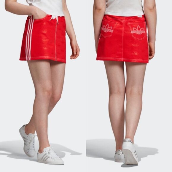 adidas Originals Dresses & Skirts - Adidas Originals X Fiorucci Women's Size Medium Red Angel Mini Skirt NEW